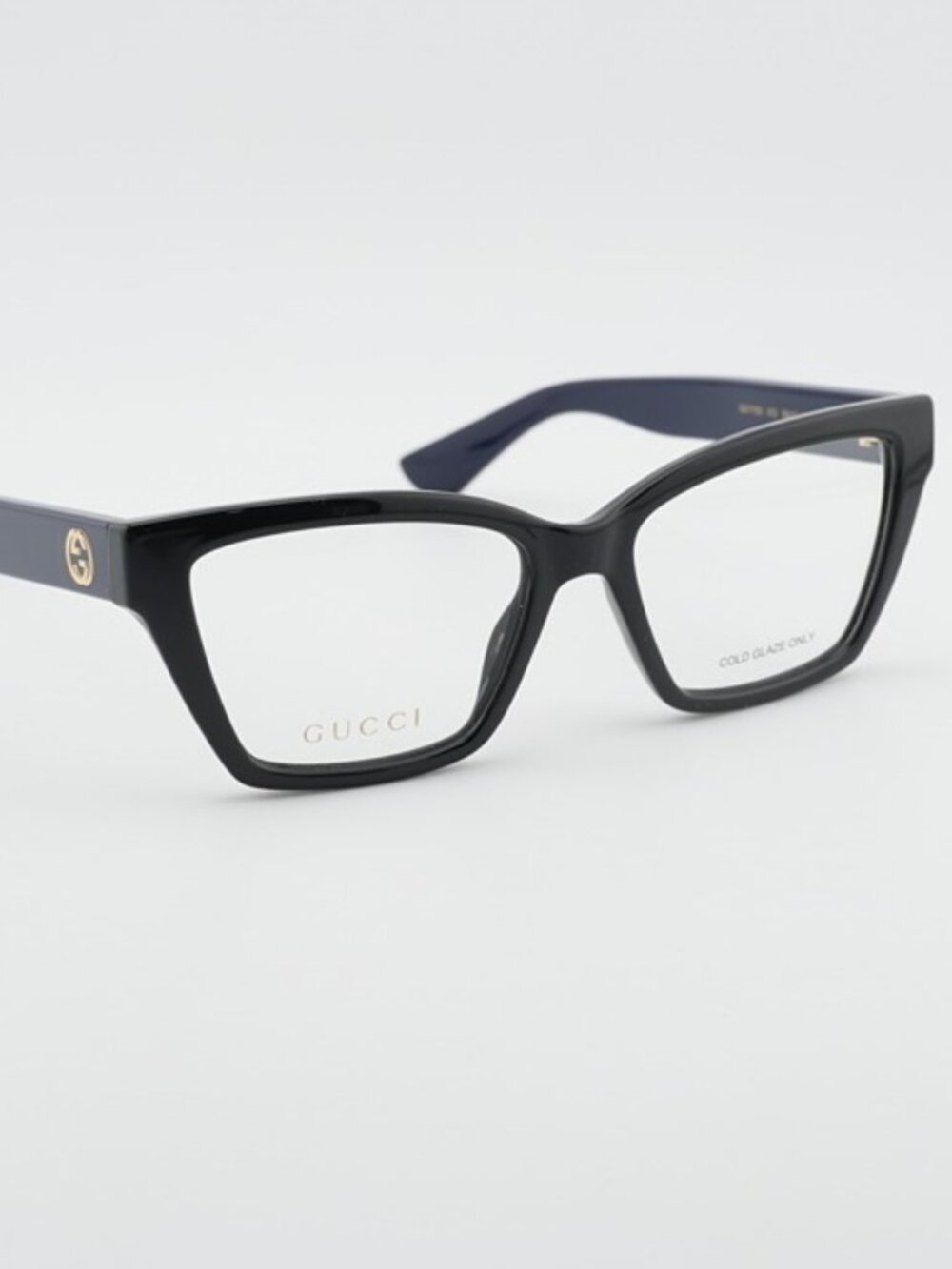 Gucci GG1715O 012 Eyeglasses Black 55mm Cat Eye Frame